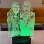 Lampara led 3d Fotografica, una foto y una frase