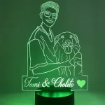 Lampara led 3d line art