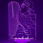 Lampara led 3d line art