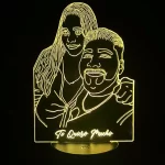 Lampara led 3d line art