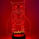 Lampara led 3d line art