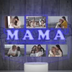 Lampara led 3D Mamá con 6 fotografias