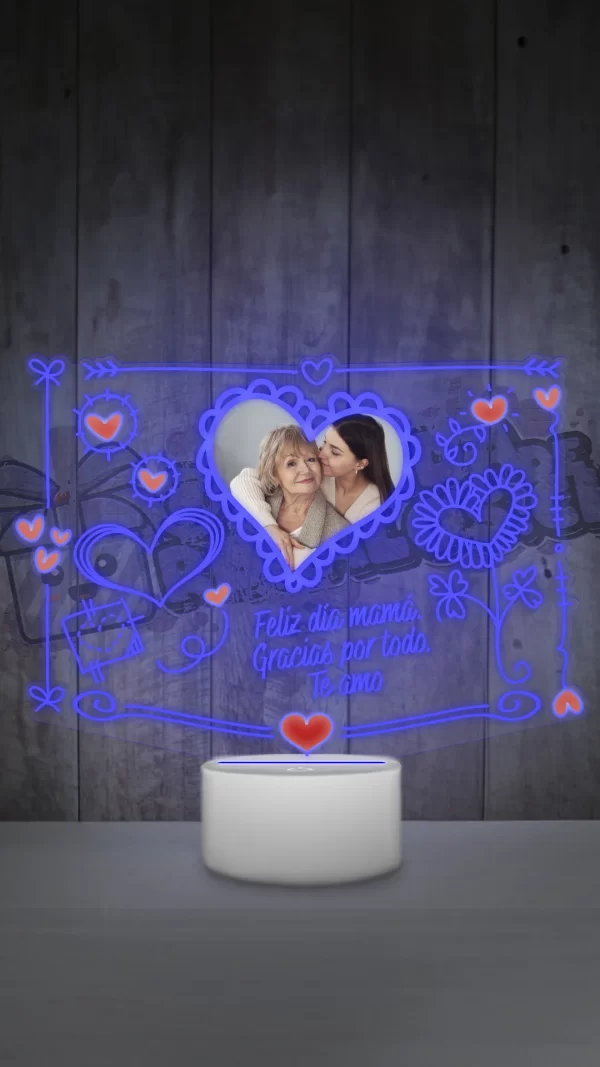 lampara led 3d mama cute