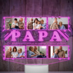 lampara led 3d papa 6 con 6 fotografias