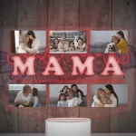 Lampara led 3D Mamá con 6 fotografias