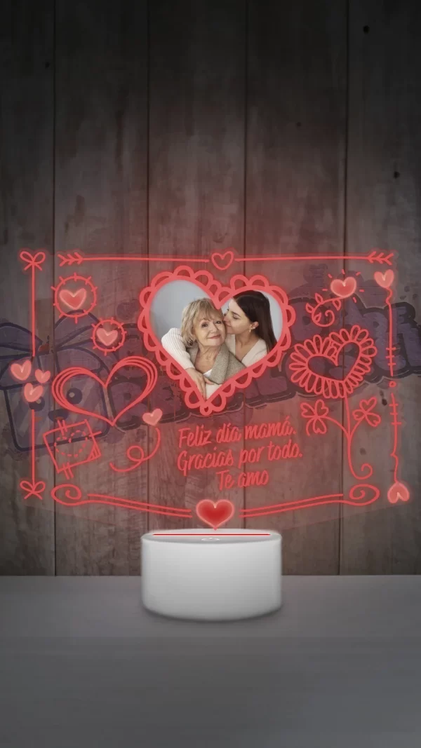 lampara led 3d mama cute