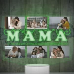 Lampara led 3D Mamá con 6 fotografias