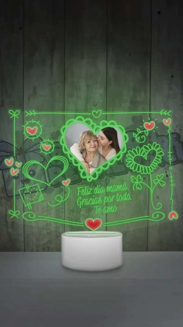 lampara led 3d mama cute