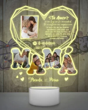 lampara led 3d mama diamante