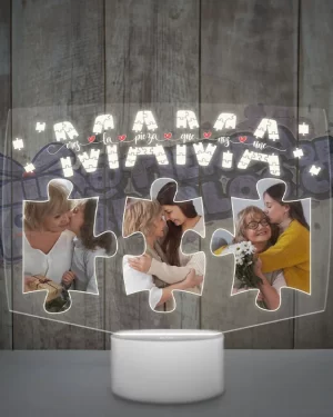 lampara led 3d mama rompecabeza