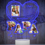 lampara led 3d papa diamante