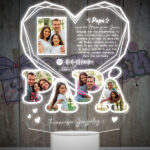 lampara led 3d papa diamante