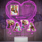 lampara led 3d papa diamante