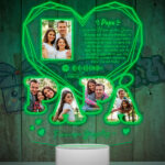 lampara led 3d papa diamante