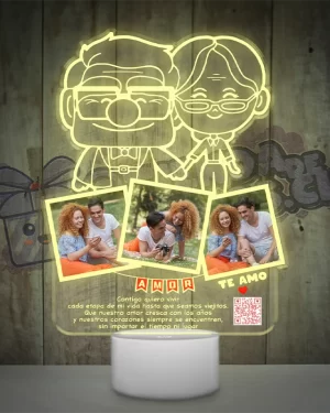 Lampara Led 3d Abuelitos Up