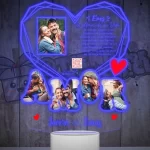 Lampara Led 3d Amor diamante