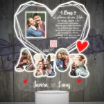 Lampara Led 3d Amor diamante