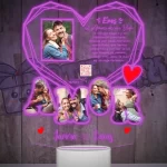 Lampara Led 3d Amor diamante