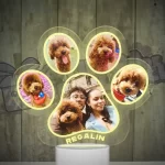 Lampara led 3d en forma de garrita con 5 fotos