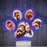 Lampara led 3d en forma de garrita con 5 fotos