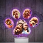 Lampara led 3d en forma de garrita con 5 fotos