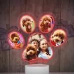 Lampara led 3d en forma de garrita con 5 fotos