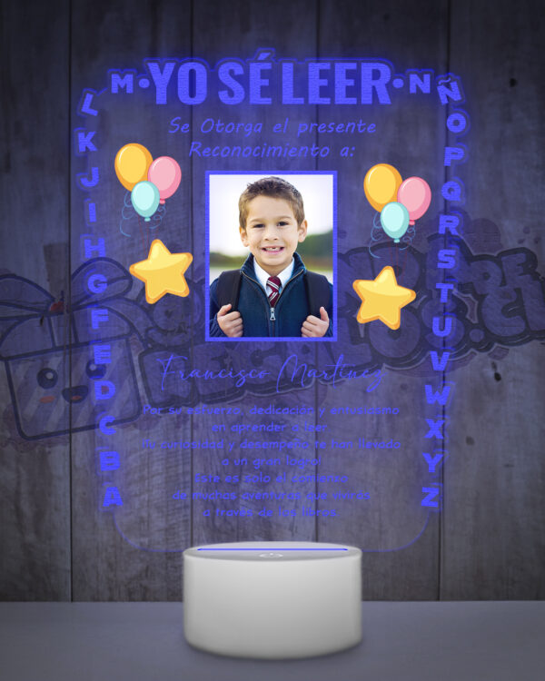 cuadro de graduacion ya se leer de reconocimiento al aprender a leer personalizable