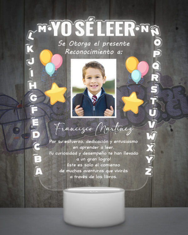 cuadro de graduacion ya se leer de reconocimiento al aprender a leer personalizable