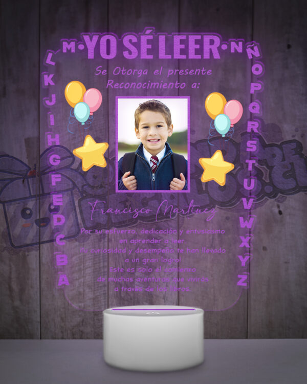 cuadro de graduacion ya se leer de reconocimiento al aprender a leer personalizable