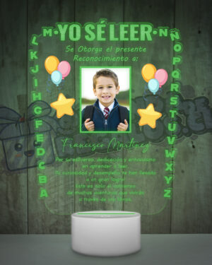 cuadro de graduacion ya se leer de reconocimiento al aprender a leer personalizable