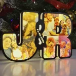 Lampara de letras Led con Iniciales de pareja