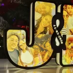 Lampara de letras Led con Iniciales de pareja