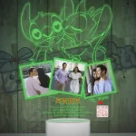 Lampara led 3D Stitch con 3 fotos