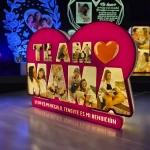 Lampara Led con texto de Mama te Amo, personalizable con 8 fotos y 1 frase