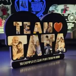 Lampara Led con texto de Tapa te Amo, personalizable con 8 fotos y 1 frase